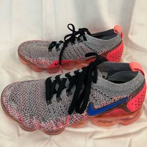 Nike Air VaporMax Flyknit White Ultramarine 942843-104 Women’s Size 10